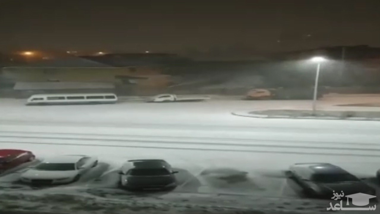 (فیلم) بارش برف سنگین در پایتخت قزاقستان