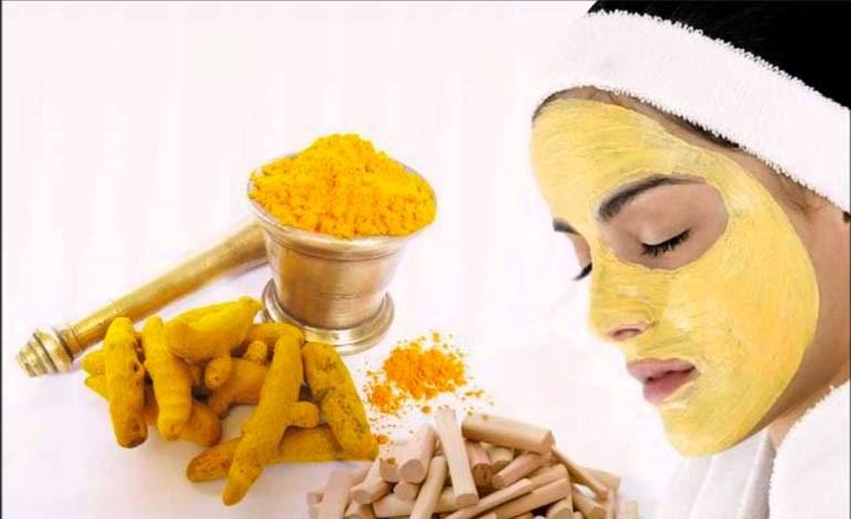 ماسک زردچوبه برای شفافی پوست