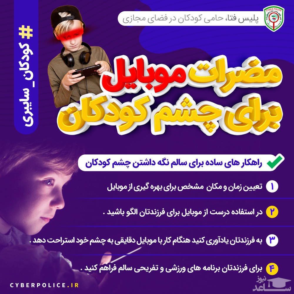 پیشگیری از آسیب‌های فضای مجازی بر کودکان