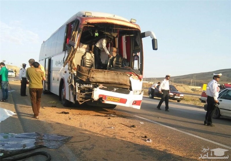 تصادف اتوبوس زائران اصفهانی اربعین در لرستان