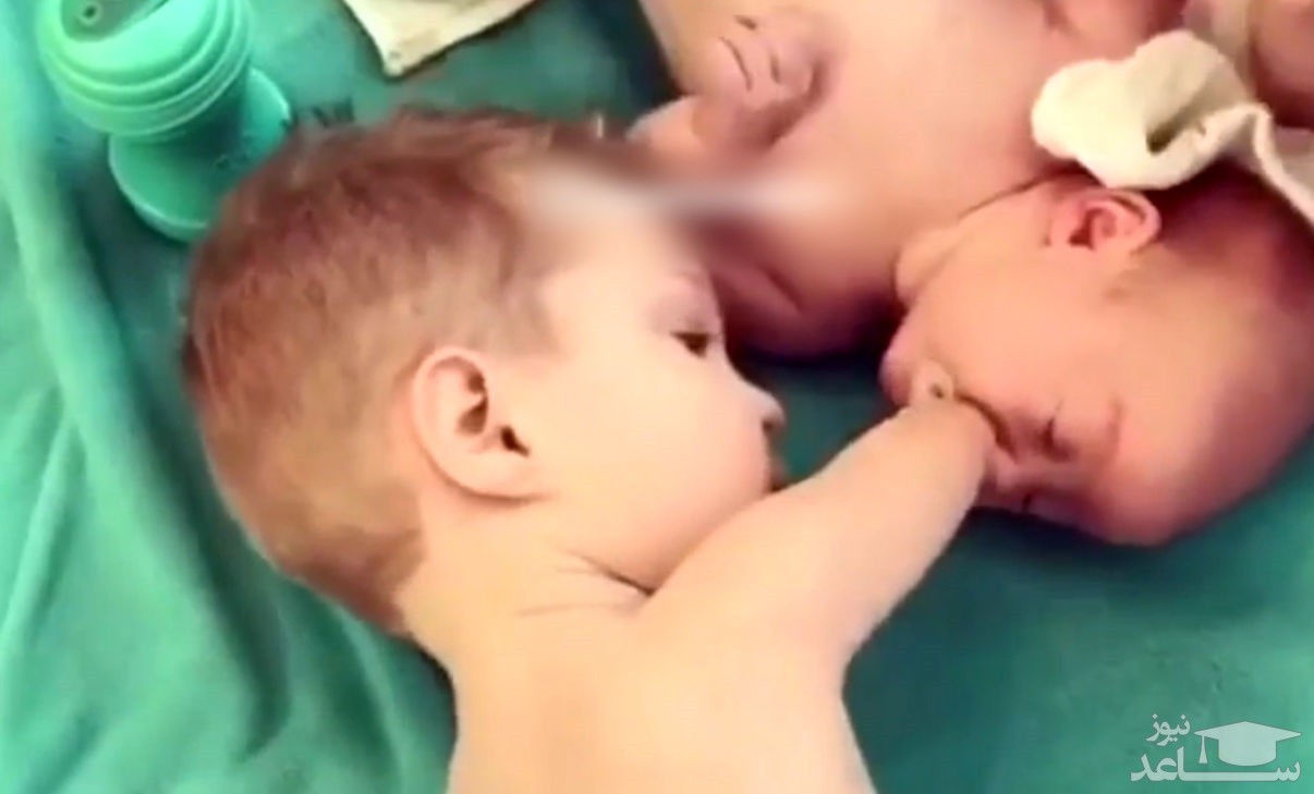 (فیلم) حرکت عجیب و دلنشین نوزاد خاص