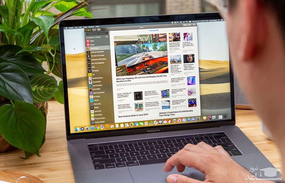 لپ تاپ 15 اینچی اپل مدل MacBook Pro MV922 2019 همراه با تاچ بار