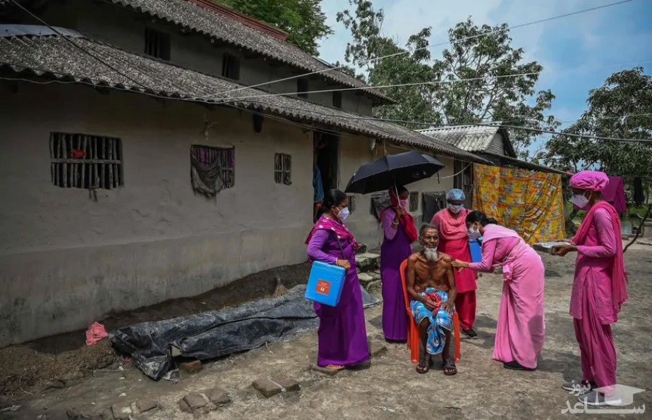 واکسیناسیون روستاییان هند 