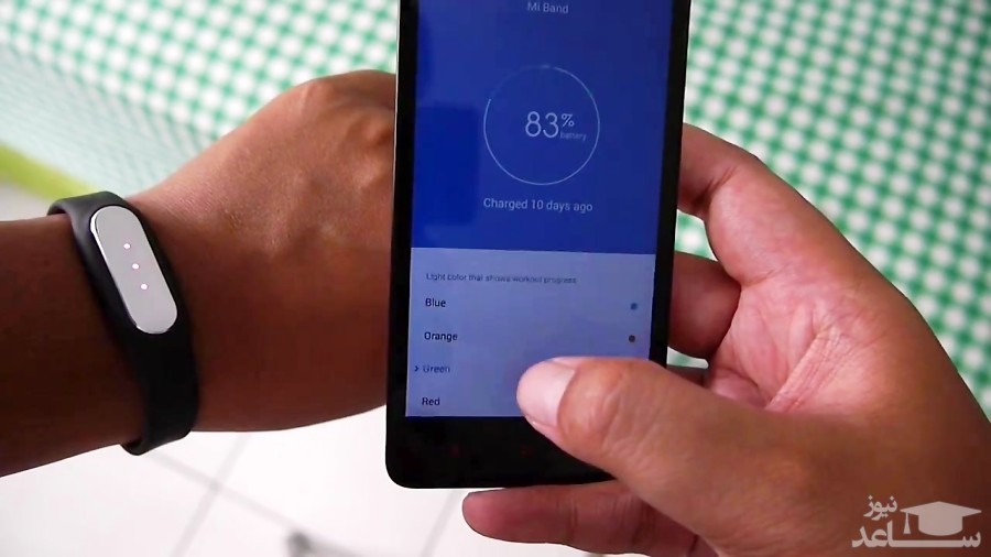 دستبند گام شمار شیائومی مدل می بند وان اس