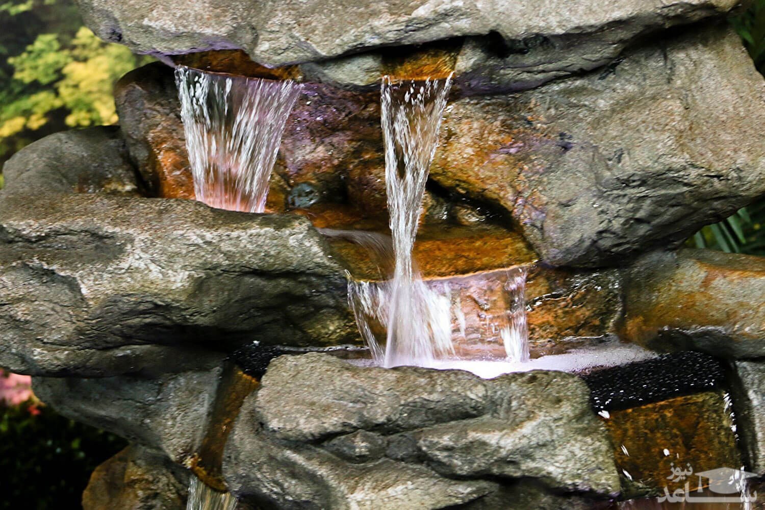 مراحل طراحی و ساخت آبنما صخره ای