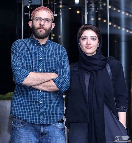 مینا ساداتی و همسرش