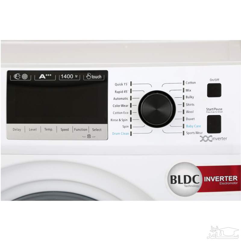 صفحه نمایش لباسشویی کرال مدل TFW-48403