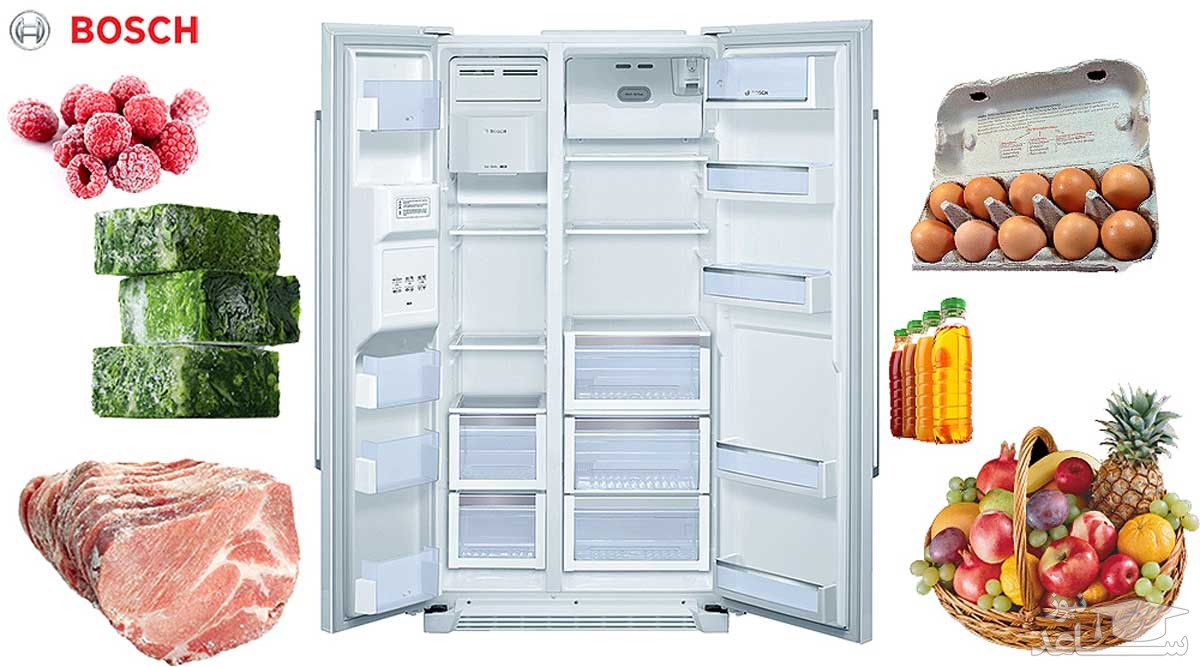 یخچال فریزرساید بوش مدل KAN58A704