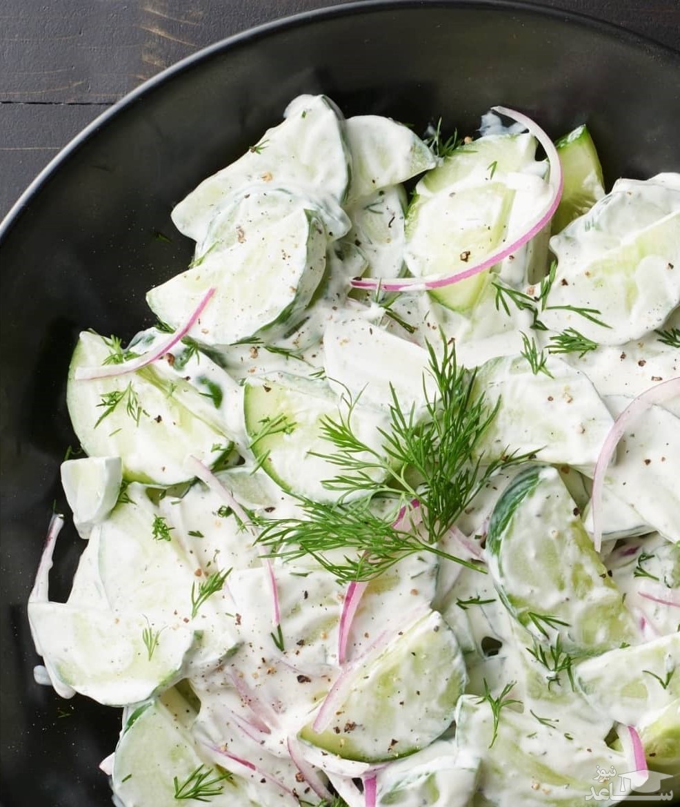 فیلم طرز تهیه سالاد خیار و شوید