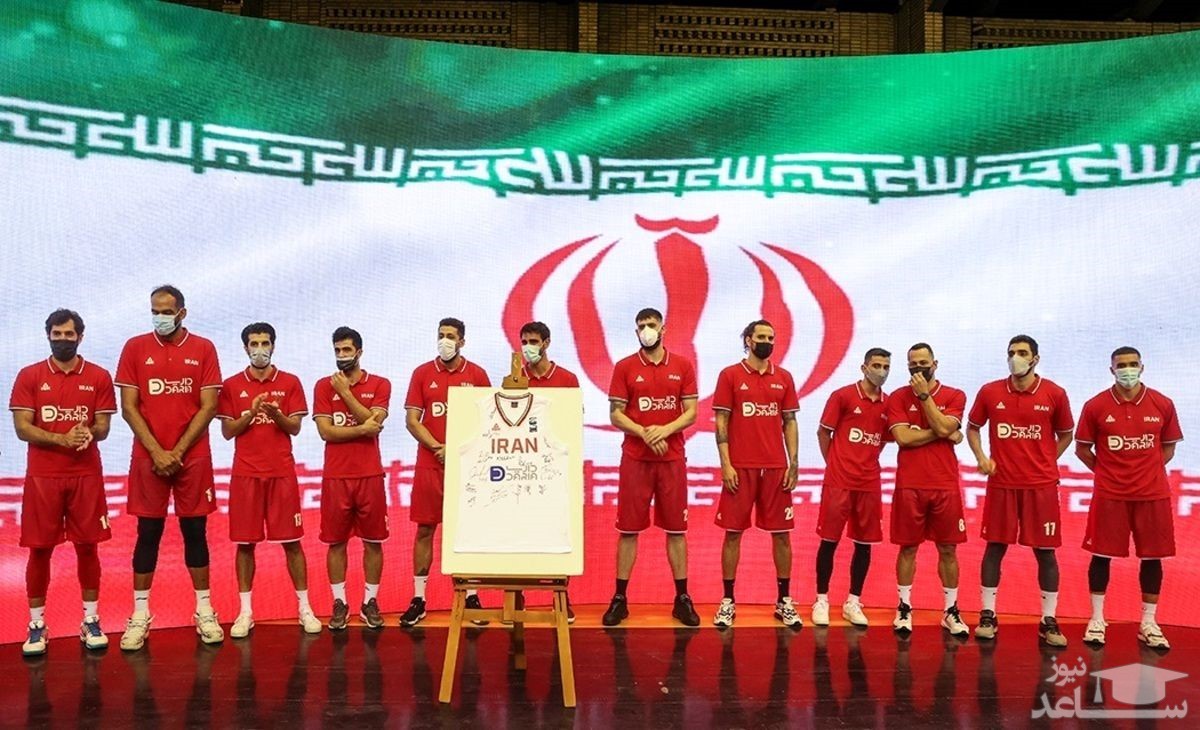 مراسم بدرقه تیم ملی بسکتبال ایران برای اعزام به المپیک توکیو برگزار شد