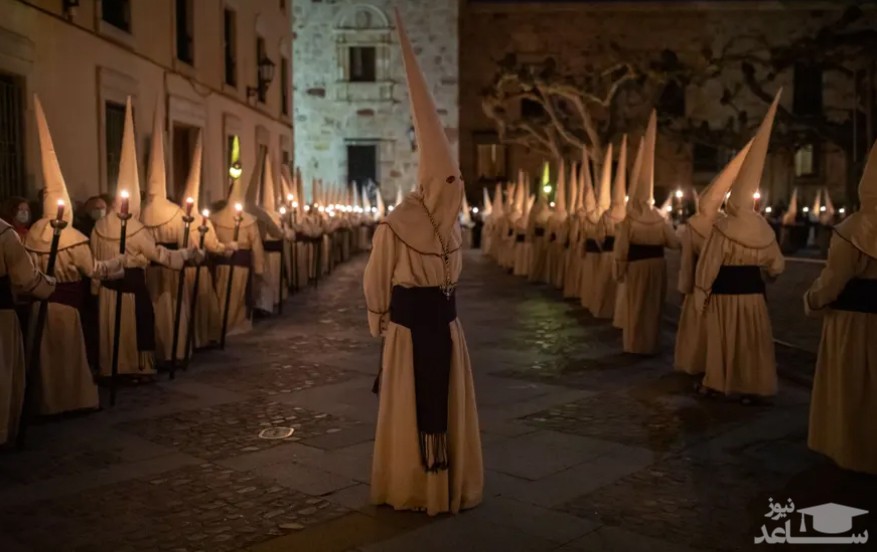 مراسم آیینی مسیحیان کاتولیک اسپانیا در "هفته مقدس"/ گتی ایمجز