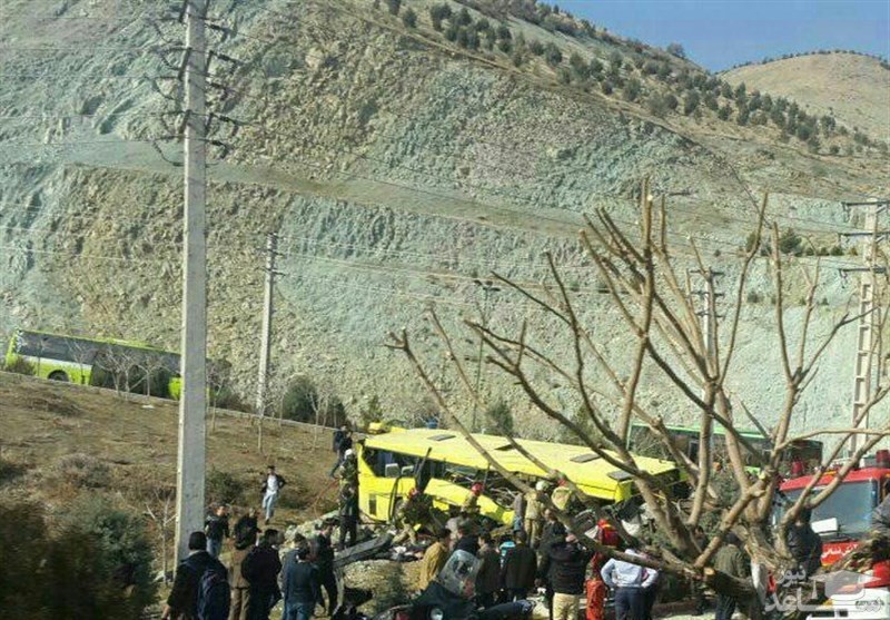 گزارش کامل حادثه واژگونی اتوبوس دانشگاه آزاد/ اسامی کشته شدگان و مجروحان