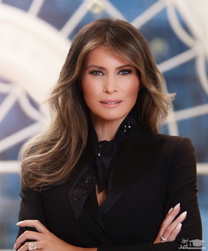 تشویق به ماسک زدن به سبک ملانیا ترامپ