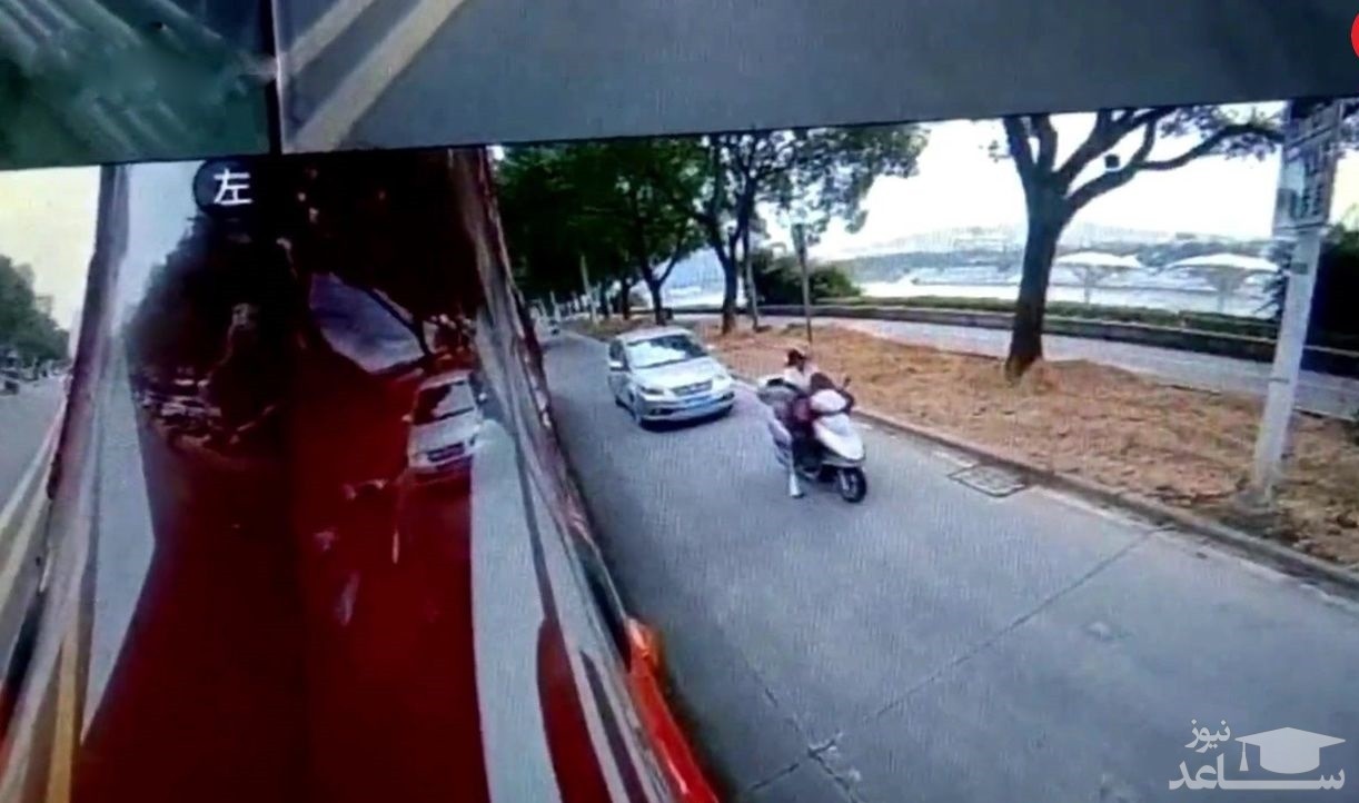 زنده ماندن عجیب یک موتورسوار پس از حادثه هولناک