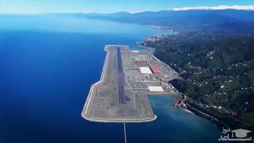 (فیلم) افتتاح فرودگاهی روی آب در ترکیه