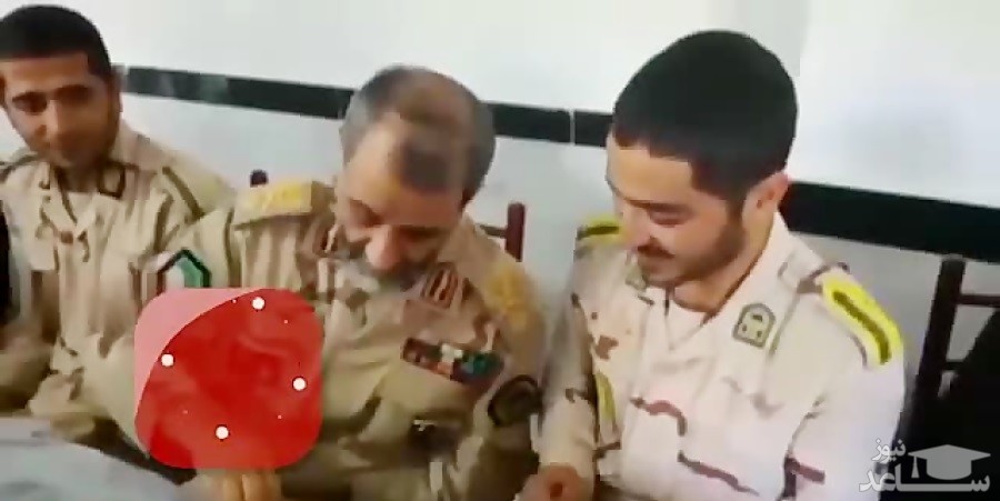 (فیلم) لقمه گرفتن فرمانده مرزبانی برای سربازانش