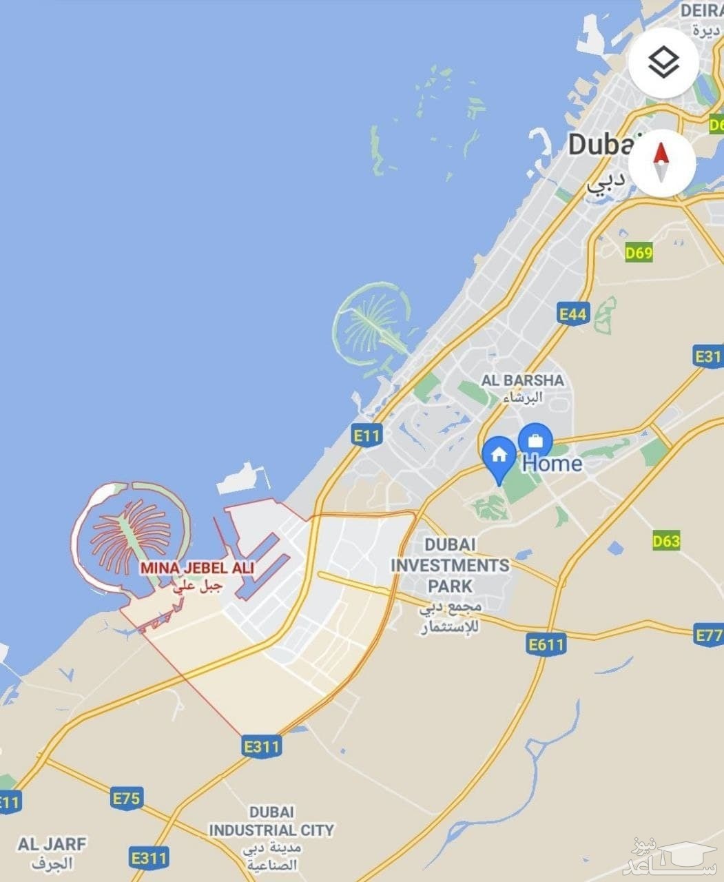 تصویری از محل انفجار در دبی