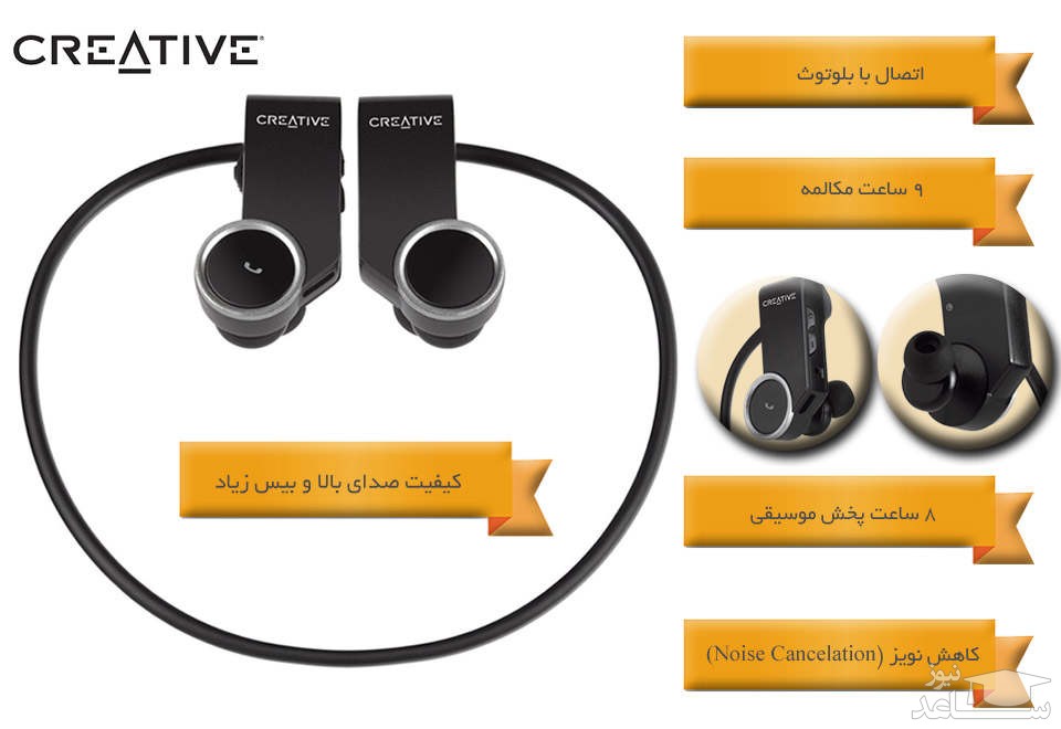 هدفون بی سیم کریتیو مدل WP-250