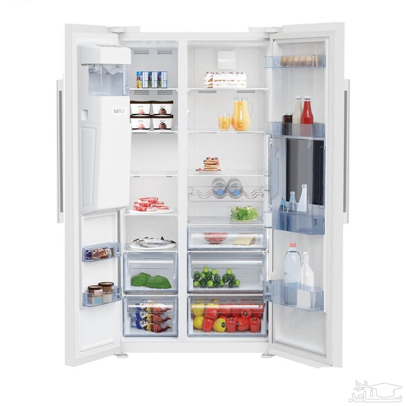 یخچال فریزر ساید بکو مدل GN 162420 E