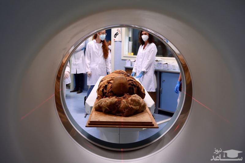 انجام سی تی اسکن از یک مومیایی مصری 