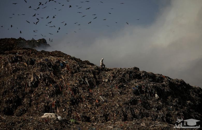 مرکز انباشت زباله در شهر دهلی هند/ رویترز