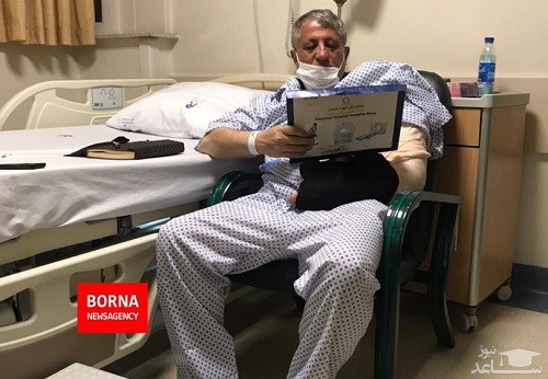 محسن هاشمی در بیمارستان