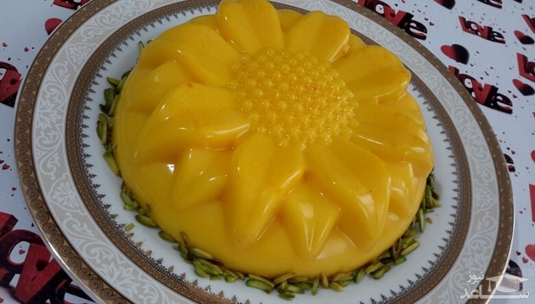 پودینگ زعفرانی 