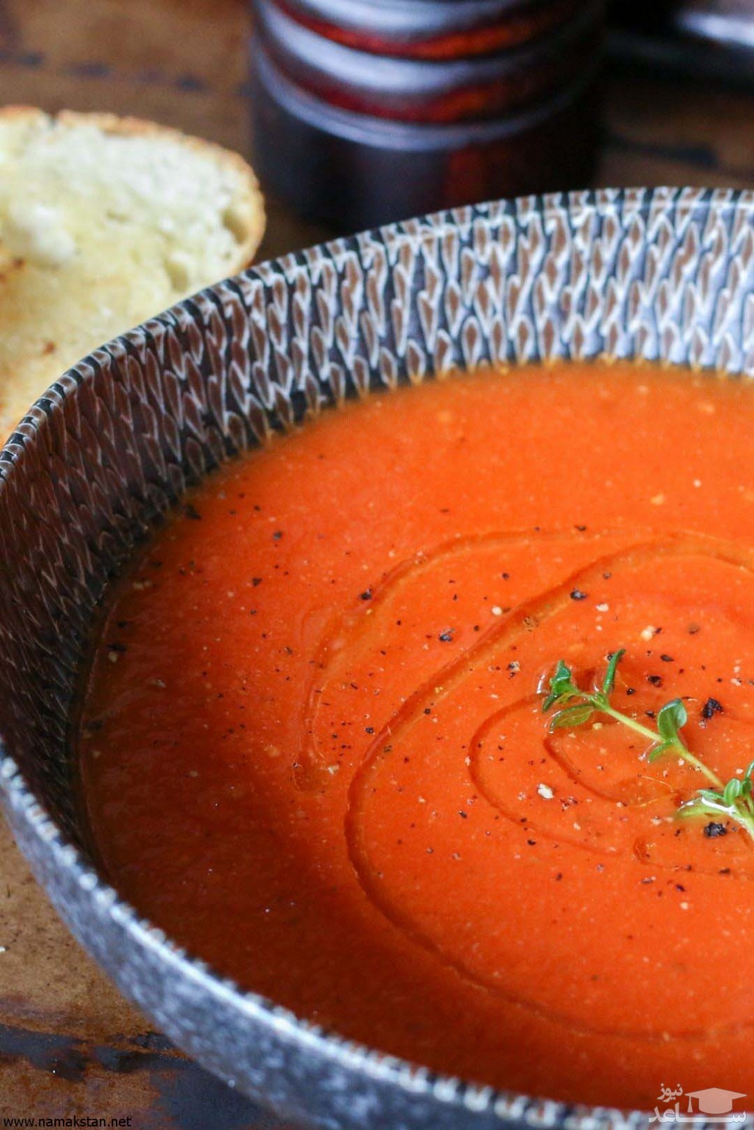 روش تهیه سوپ گوجه فرنگی سرد