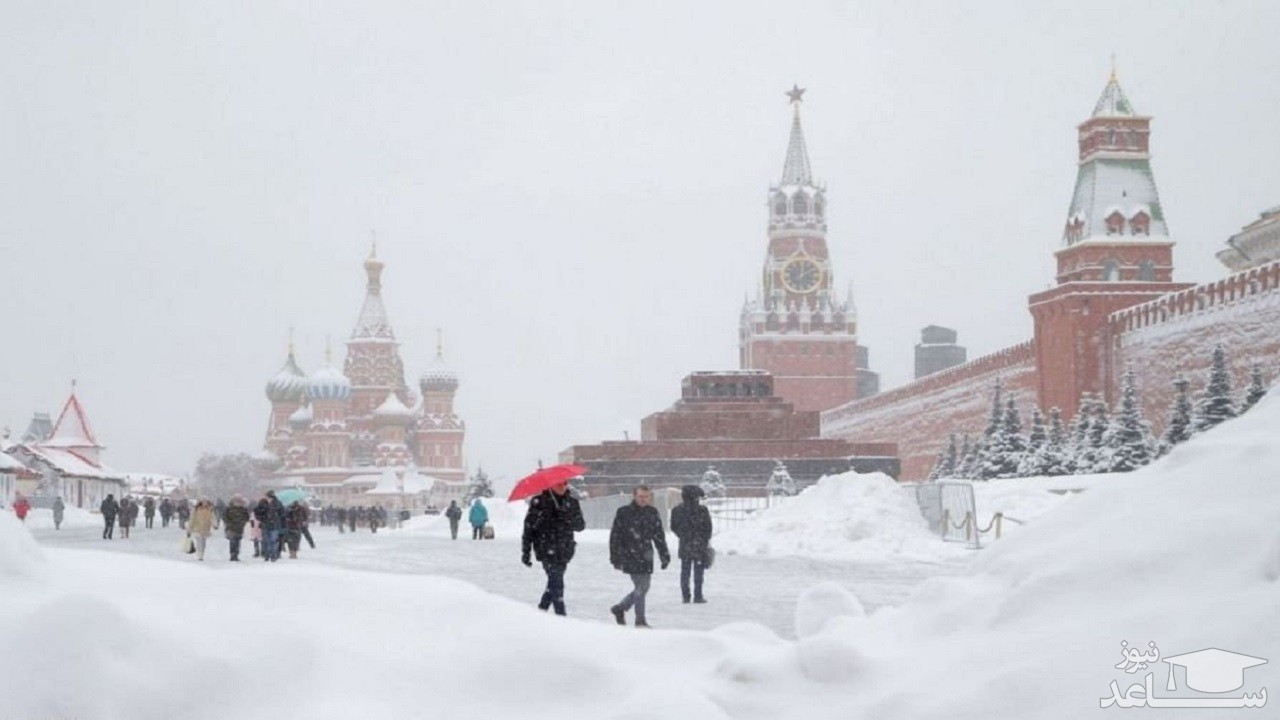 خیابان های روسیه در دمای منفی ۶۰درجه + فیلم