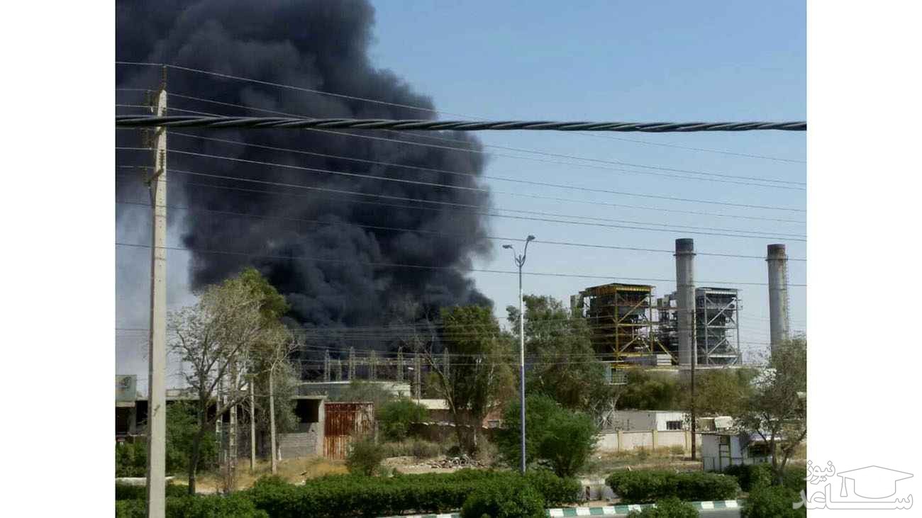 نیروگاه زرگان دچار آتش‌سوزی شد +فیلم