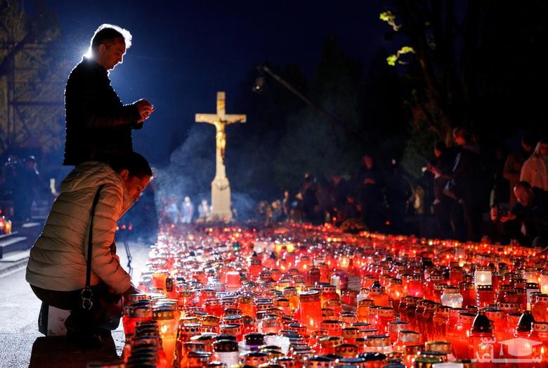 گرامیداشت روز مقدسین مسیحی در شهر زاگرب کرواسی/ رویترز
