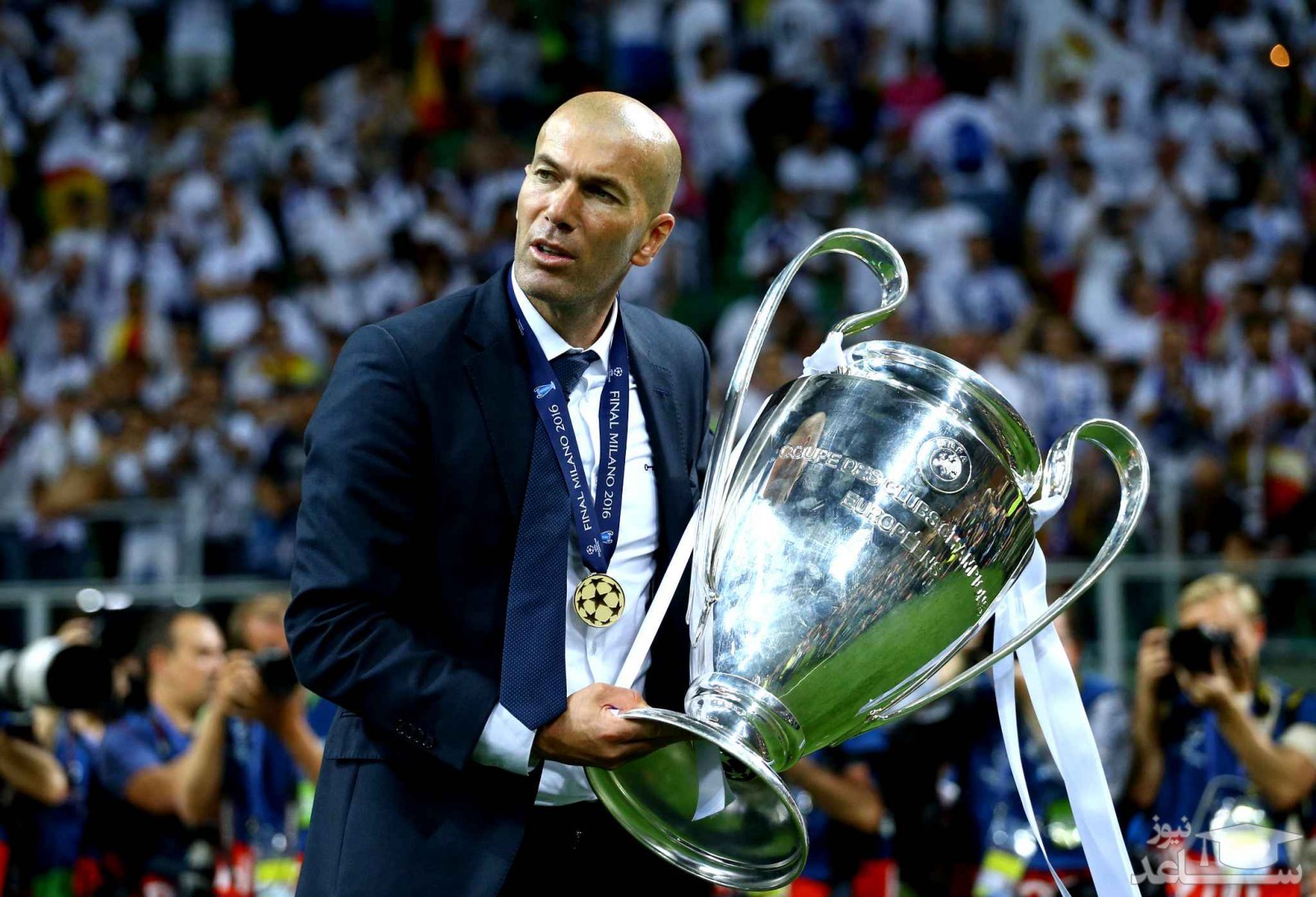 زیدان با تجهیزات کامل در تمرین رئال آفتابی شد