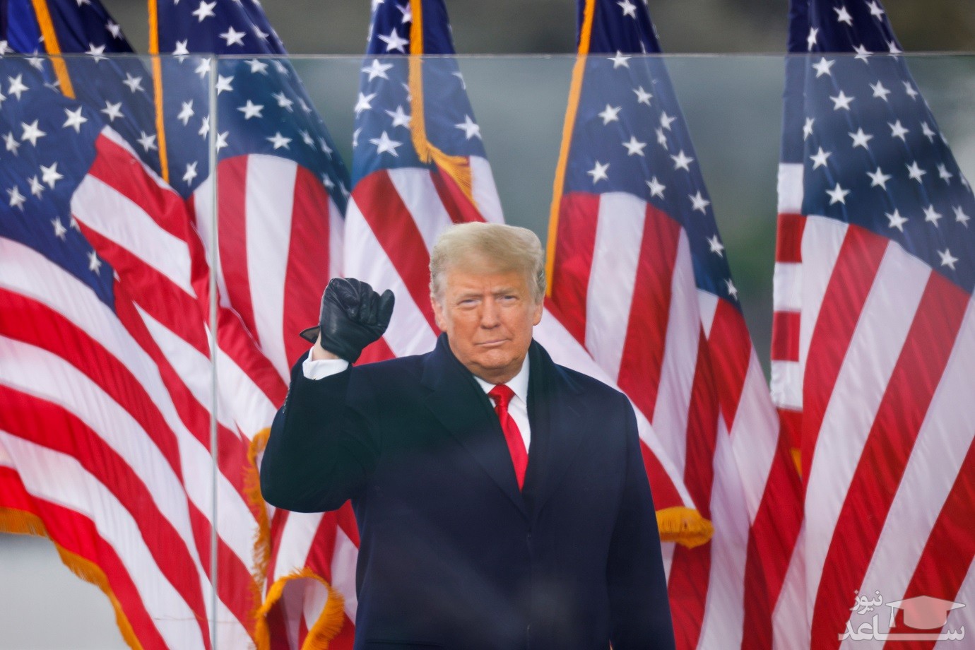 دستور ترامپ برای نیمه افراشته شدن پرچم آمریکا