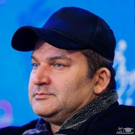 مهدی سلطانی با سگش در پارک