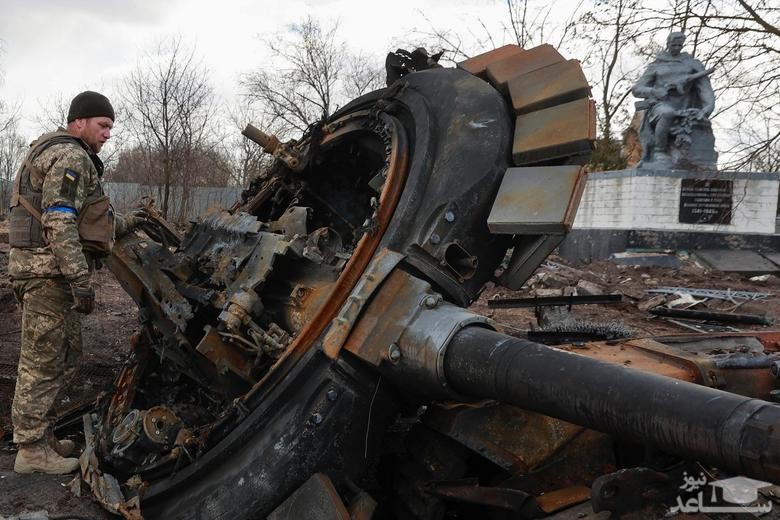 ادوات نظامی منهدم شده روسیه در خاک اوکراین/ رویترز