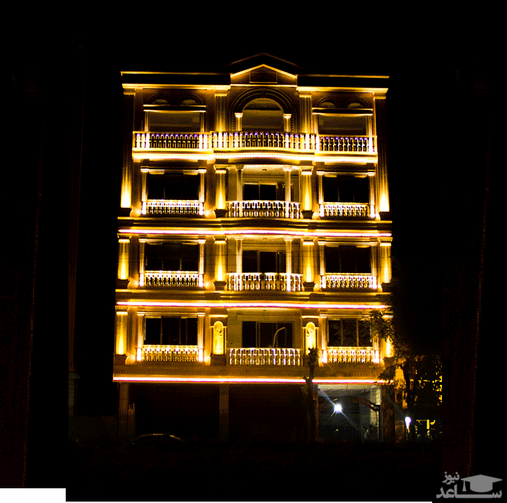 طراحی نمای داخلی و خارجی ساختمان با والواشرهای LED