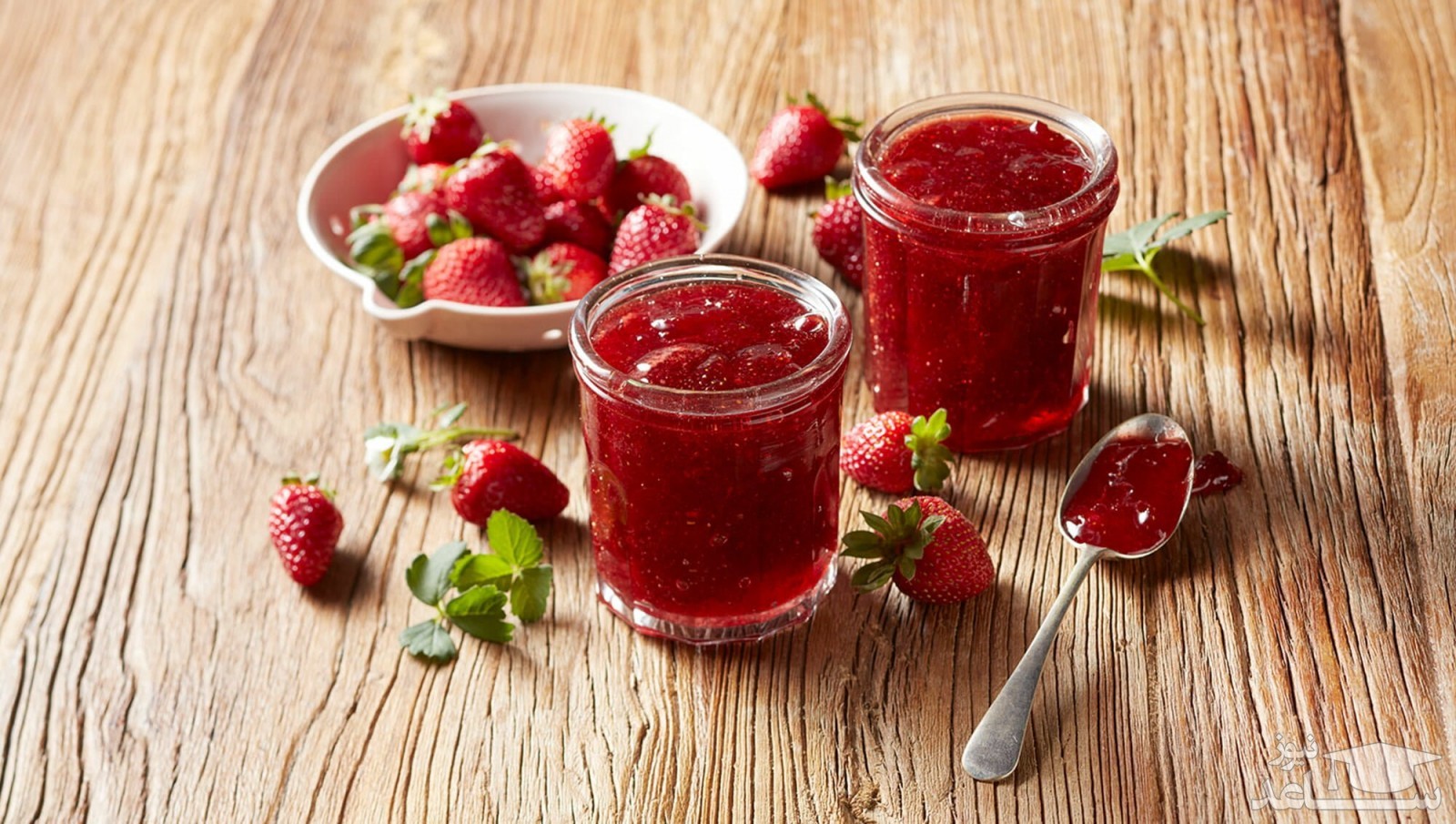 مربا توت فرنگی بدون شکر رژیمی