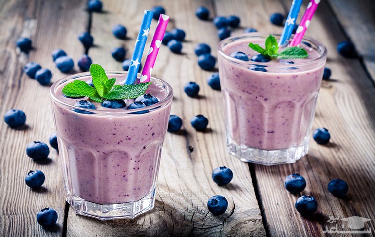 طرز تهیه شیک بلوبری خوشمزه و لذیذ