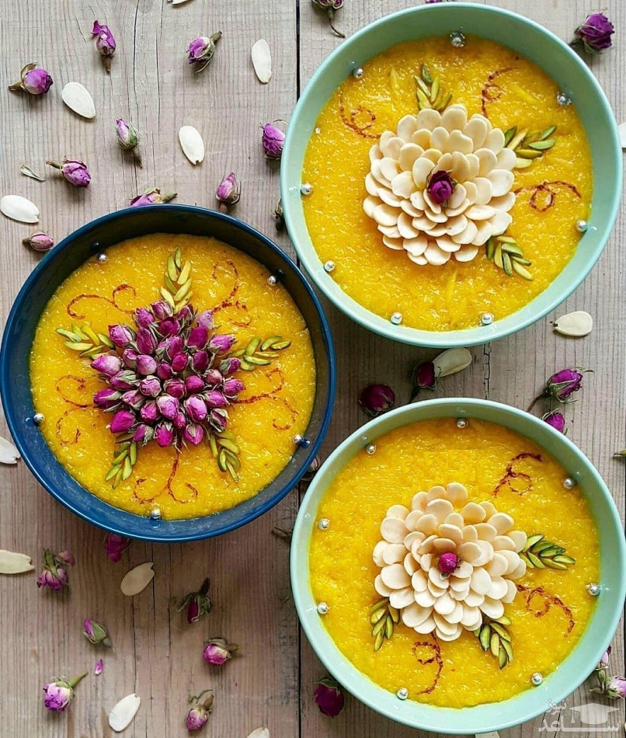 طرز تهیه دسر شیربرنج و شله‌زرد