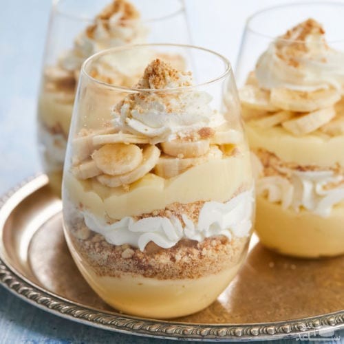  بیسکویت دسر موز و خامه کاراملی