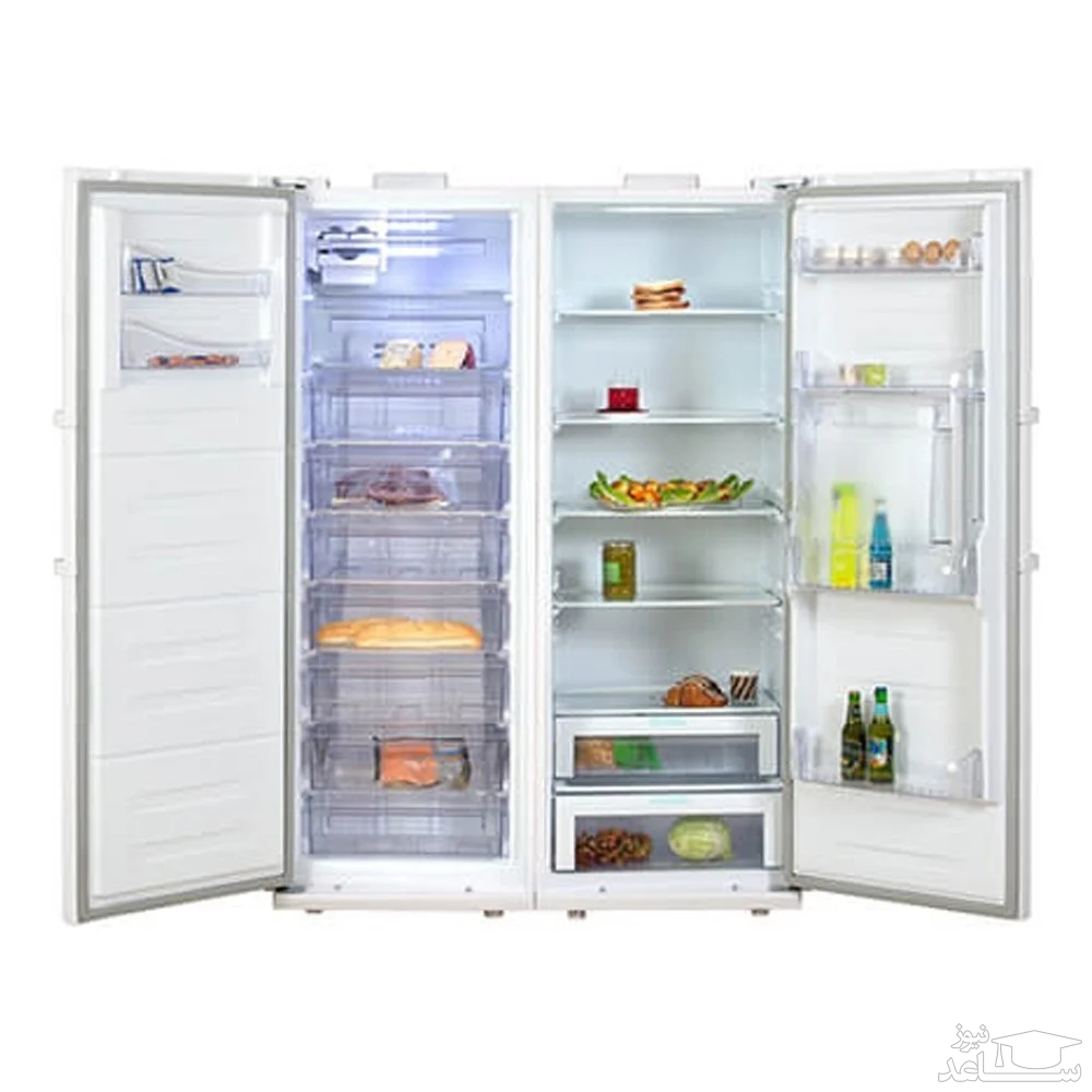 داخل یخچال فریزر دوقلو شهاب.مدل SHB 412RT/ SHB 372FT