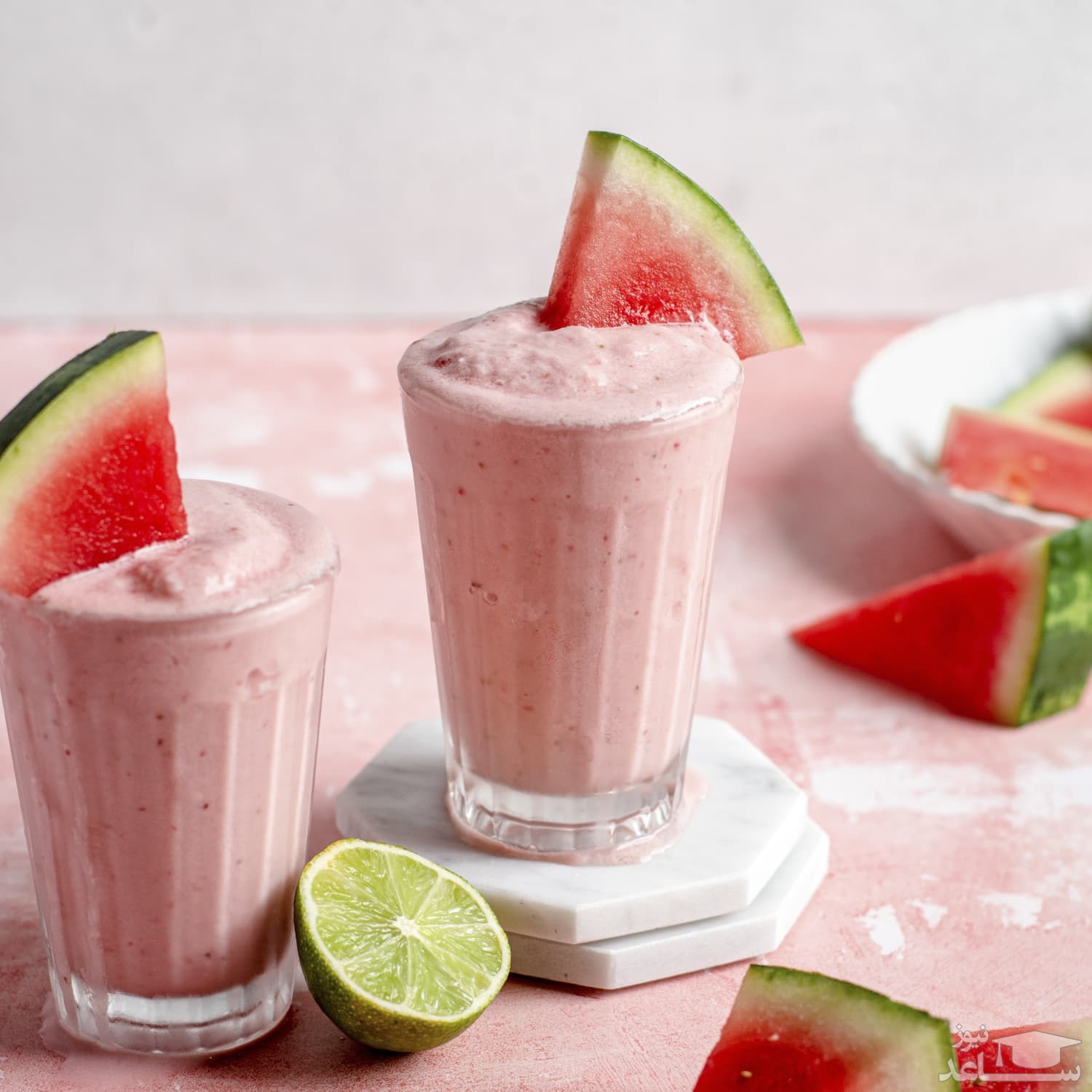  اسموتی هندوانه و لیمو