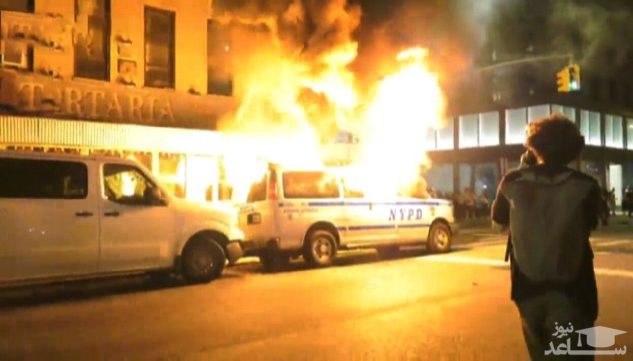 (فیلم) خشم بی‌نهایت مردم منهتن در اعتراض به قتل یک سیاه پوست توسط پلیس