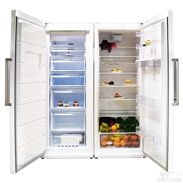 فضای داخلی یخچال فریزر سام مدل RR40 / RZ40 