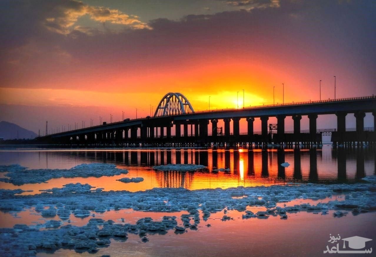 تصویر جدید ایستگاه فضایی چین از دریاچه ارومیه