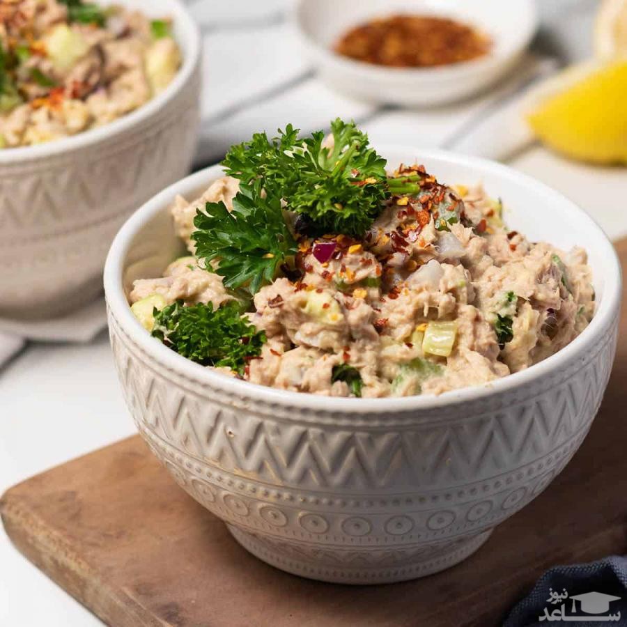 روش تهیه سالاد تن ماهی و سیب زمینی خوشمزه