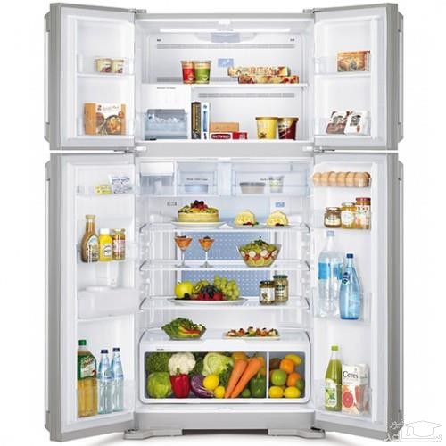 فضای داخل یخچال فریزر چهار درب هیتاچی RW-660
