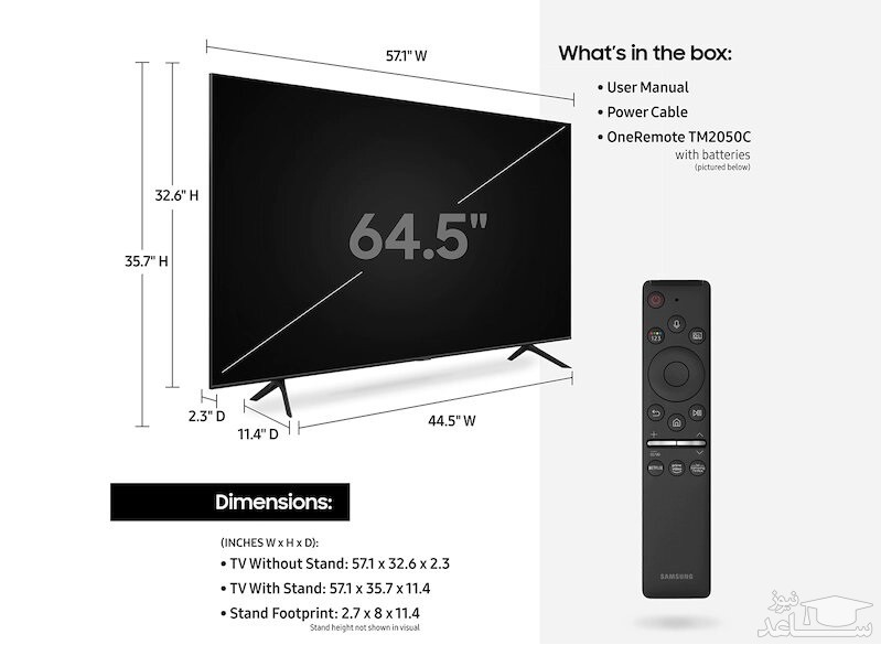 تلویزیون 75 اینچ کیولد سامسونگ مدل Q70T