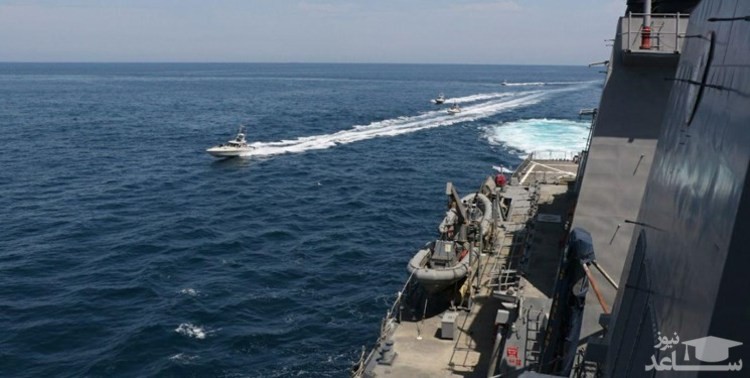 هشدار سپاه به ناو‌های آمریکا و پاسخ آن‌ها به فارسی