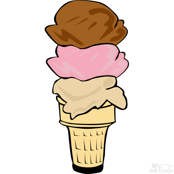  بستنی سه رنگ